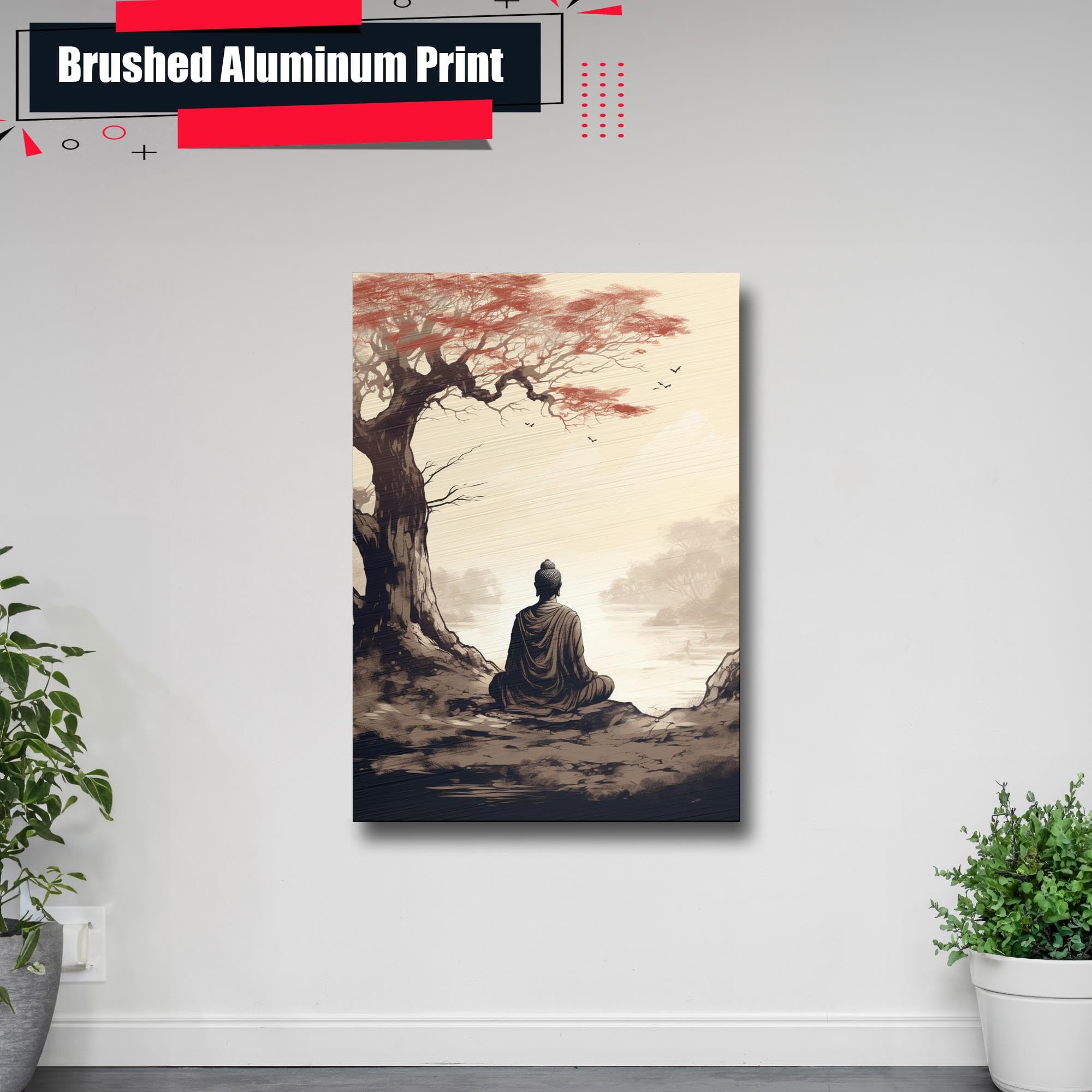 Amazon.com: Monk Meditating, Ink Pen Style poster Art, Buddhism
