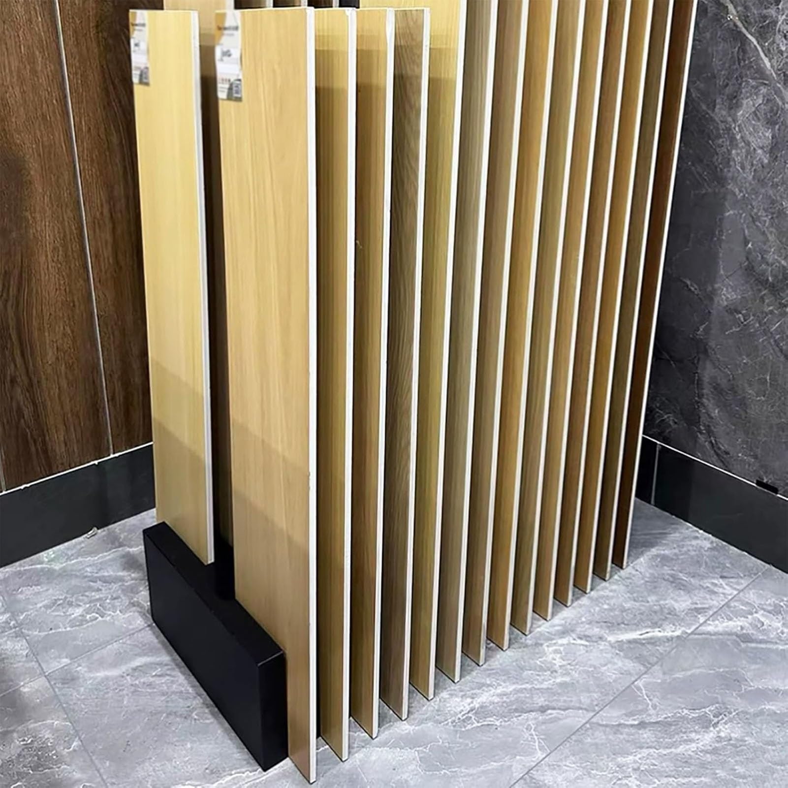 Présentoir en bois carrelage de 2 cm de stabilité absolue