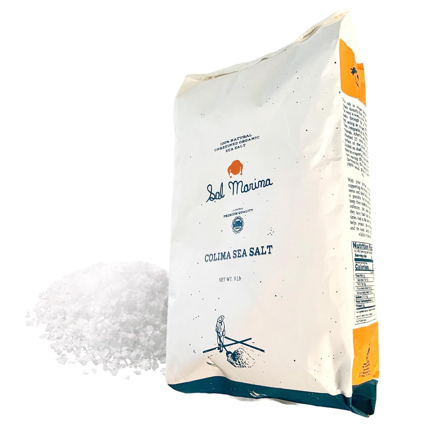 SAL MARINA | Unrefined Colima Sea Salt 5lbs | Kosher Salt 100% Natural - Vegan Gluten Free Organic Table Salt Seasoning Food