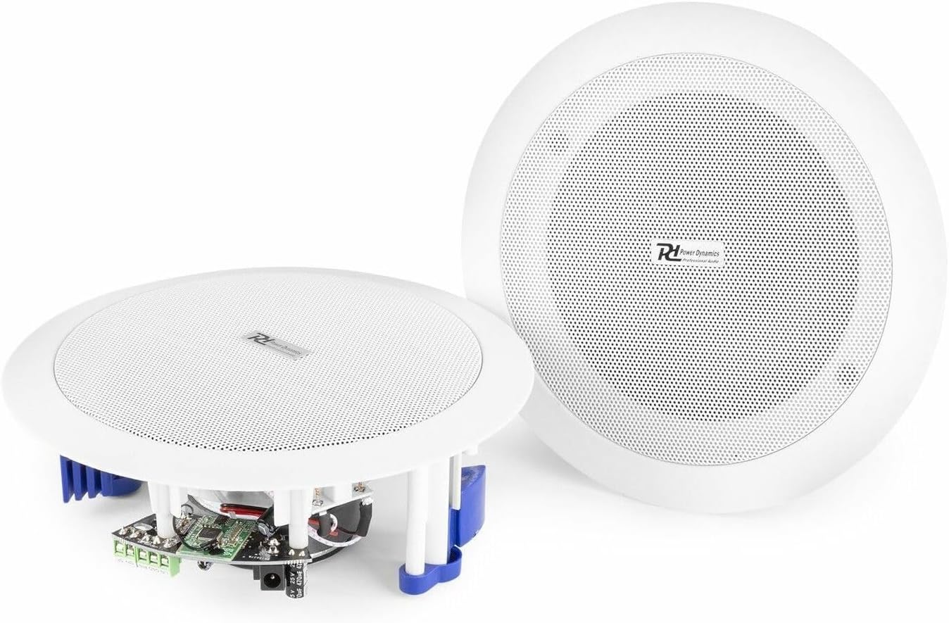 Haut-parleur de plafond stéréo 20 W 8 ohms - CST Sécurité Haut-parleur de plafond stéréo 20 W 8 ohms - CST Sécurité