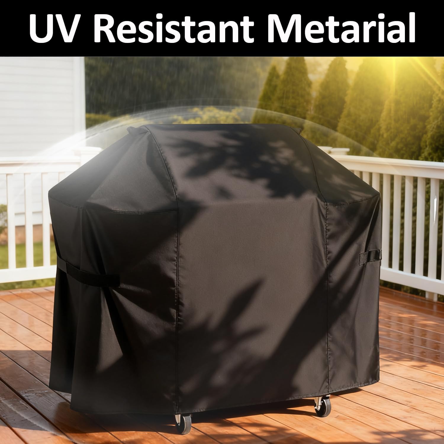 Grill Cover for Charbroil 3 Burner Gas Grill, 52 inch for Charbroil 2-3 Burner Grills - 600D Premium Outdoor Cover, Waterproof & Heavy Duty BBQ Outdoor Protector, 52" x 24" x 41"
