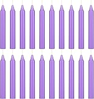 Vista 36 de Mega Candles 20 piezas Velas Cónicas Mini Exquisitas de Conjuro Sin Aroma Morado Oscuro, 4 Pulgadas de Alto x 1/2 Pulgada de Diámetro, Campanillas