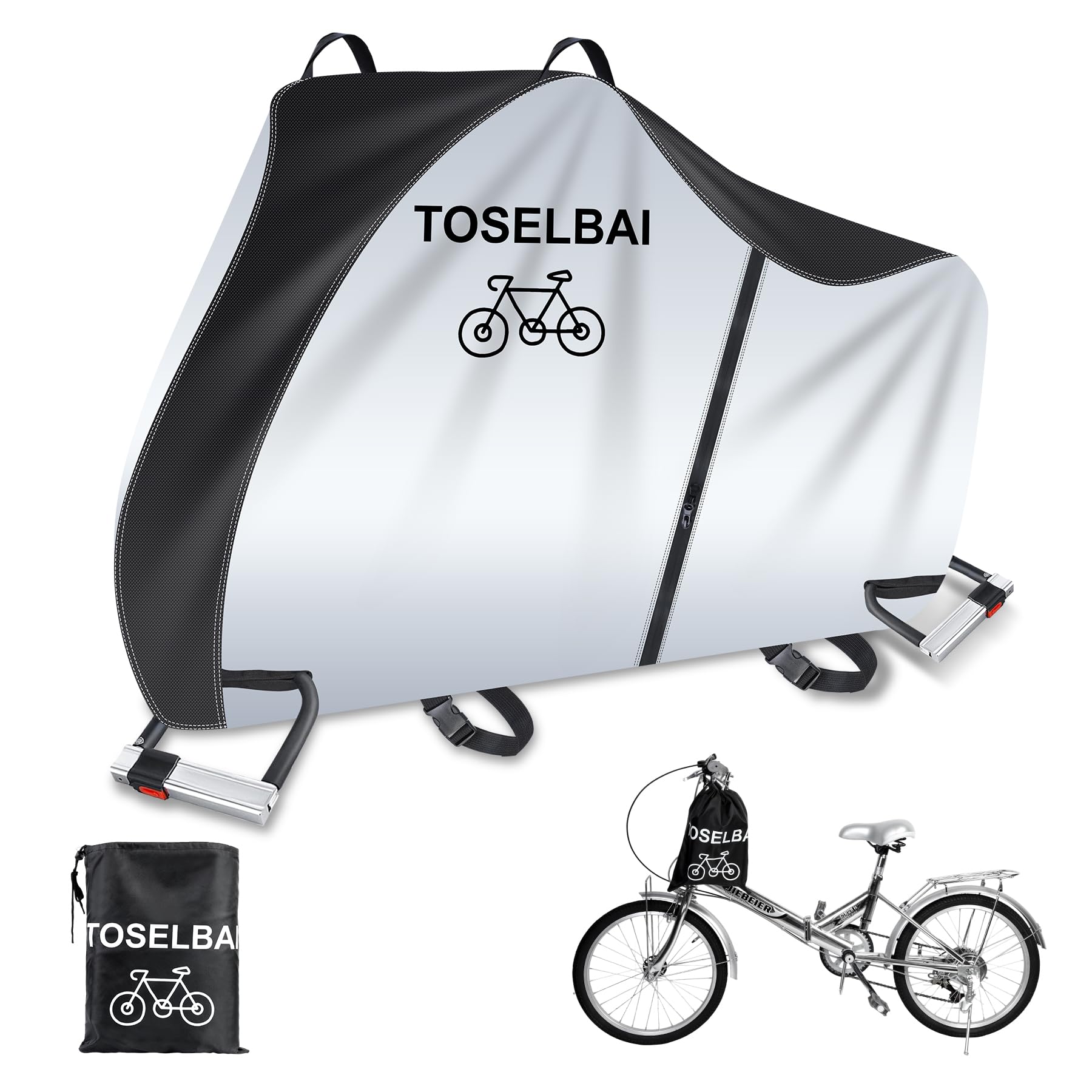 Amazon.co.jp: TOSELBAI 自転車カバー 420D超厚オックスフォード