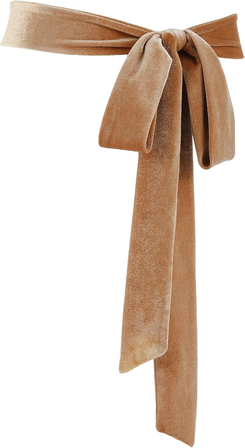 Geyoga Velvet Sash Belt Scarf Belt for Women Wedding Waist