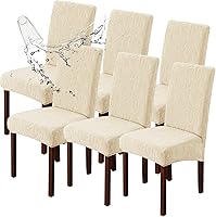 Vista 54 de Genina Fundas impermeables para sillas Parsons de comedor, fundas elásticas para sillas Parsons para comedor, cocina, funda protectora para silla