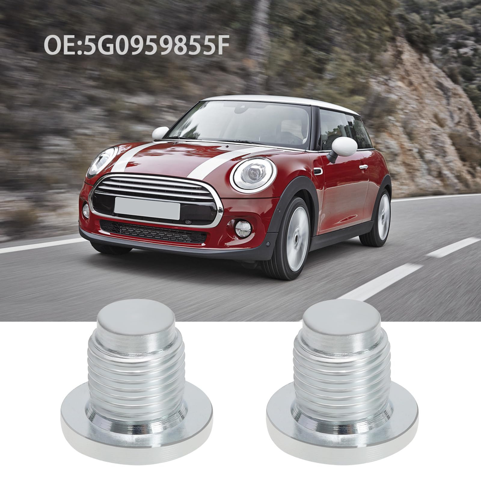 ECSiNG 2pcs Car Oil Drain Plug Oil Sump Plug Oil Drain Screw  