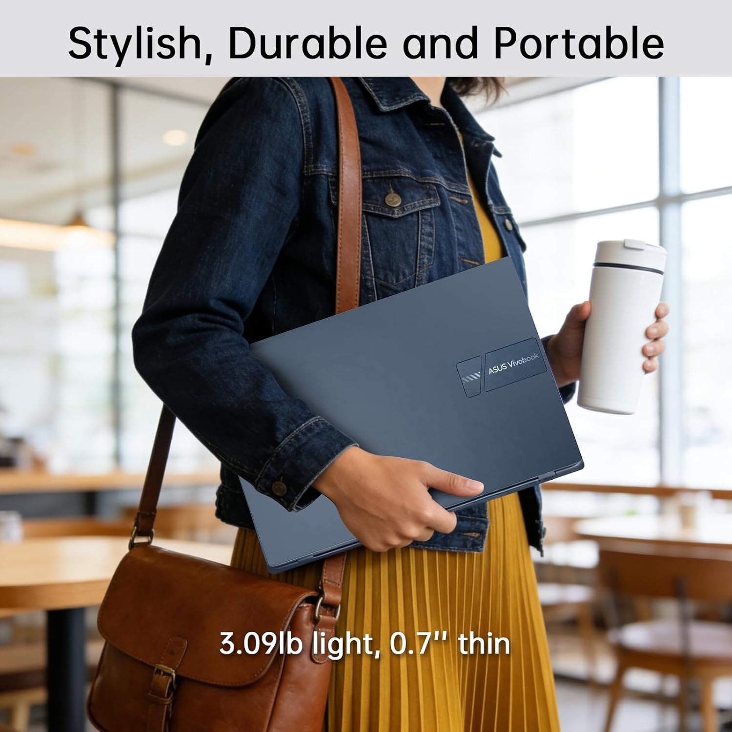 ASUS Vivobook 14 Laptop, Intel Core i5 120U, FHD LED Display, 16GB RAM 2TB SSD, with Lifetime MS Office 2021, NumberPad, Win 11 Pro, Lightweight Laptop for Business Student Home