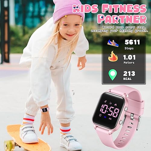 Miniatura 3 de Kids Digital Watches for Boys Girls, Sports Watch with Fitness Tracker, Pedometer, Alarm Clocks, Stopwatch, No App Needed Waterproof Kids Watch