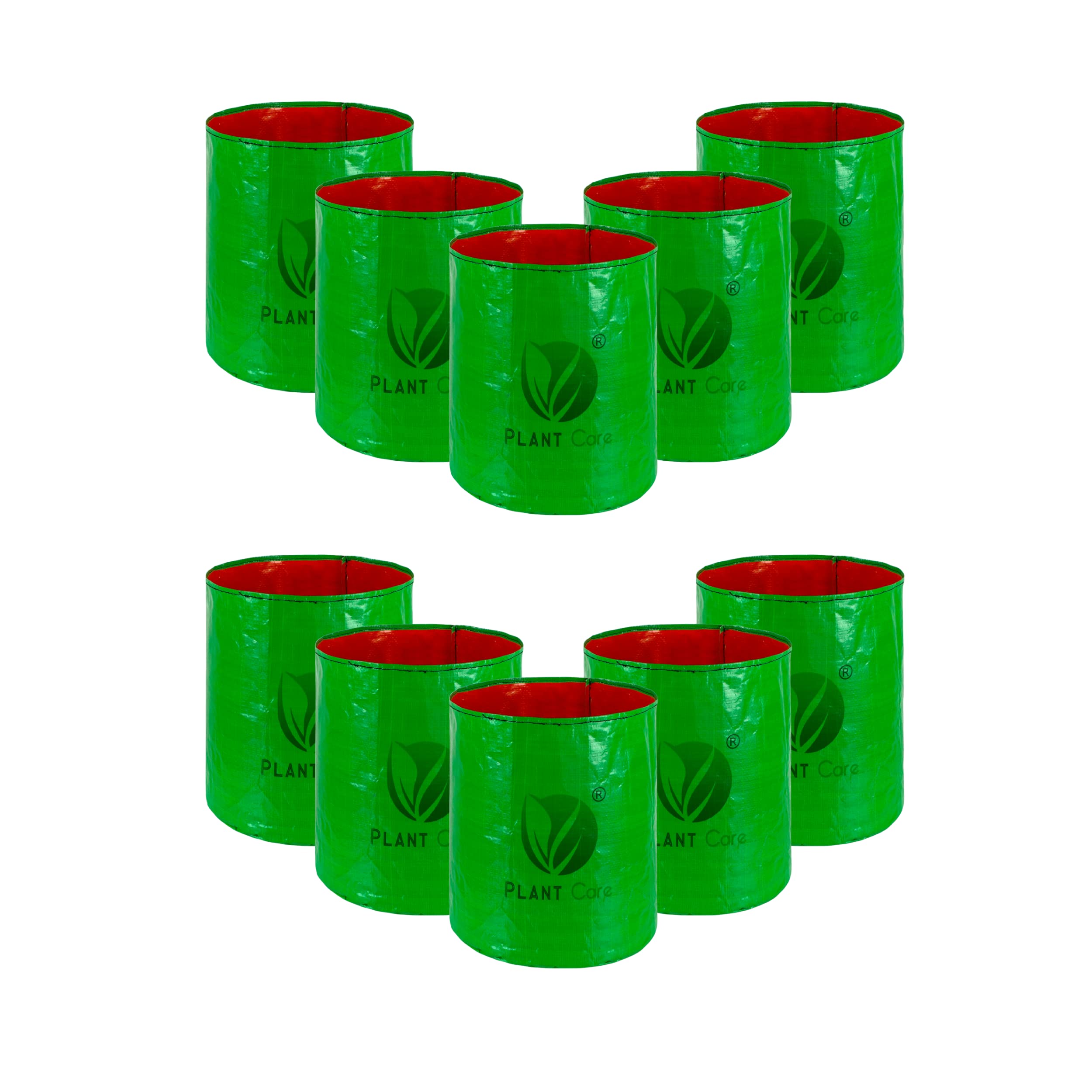 PLANT CARE HDPE Gardening Grow Bag, Nursery Cover Green Bags, Indoor & Outdoor Grow Containers for Vegetables Fruits Flowers.-Pack of 10 (9 in X 9 in) (B0B2LVVCDJ) Amazon Price History, Amazon Price Tracker