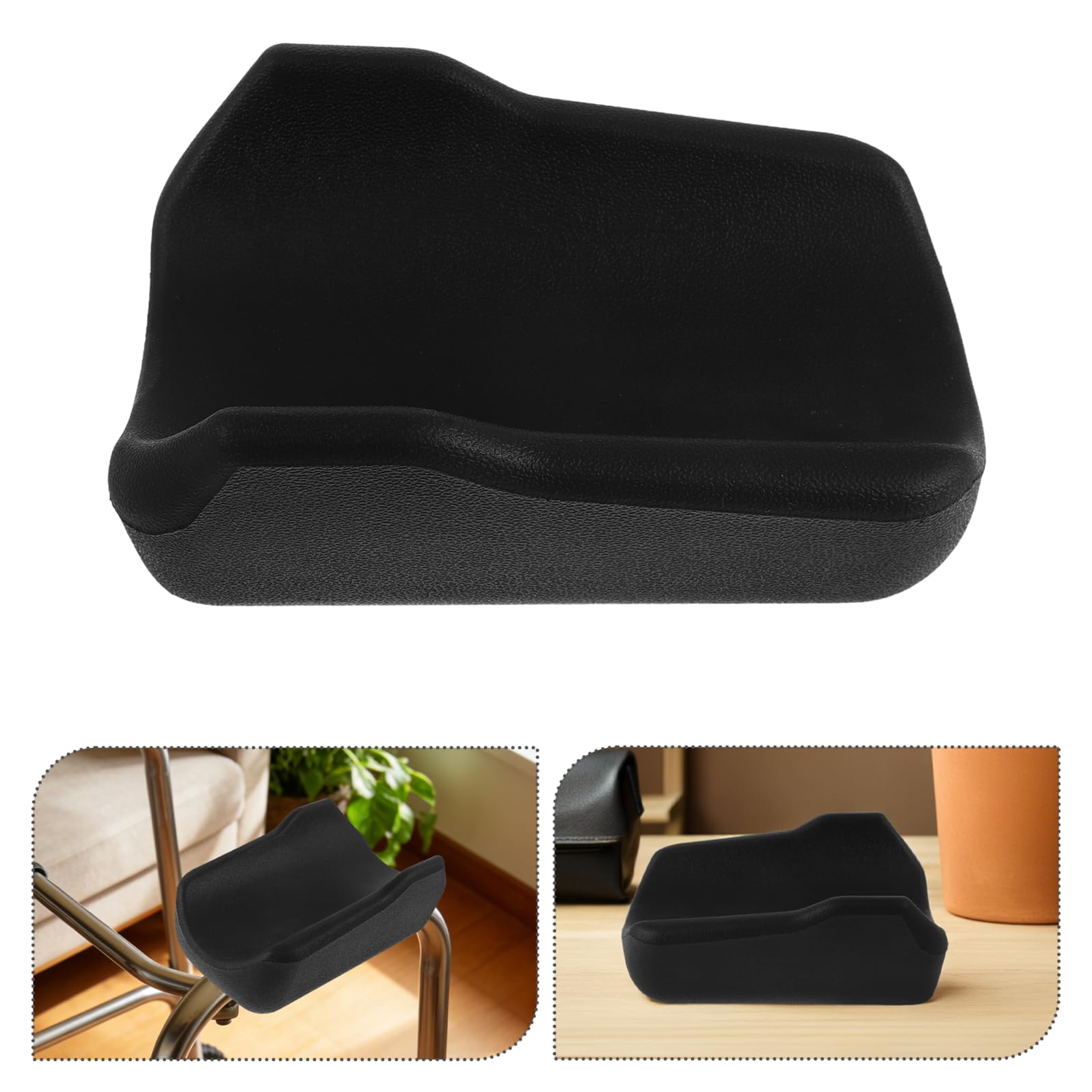 Supporto Imbottito per Braccio del Deambulatore in Pu Nero, Imbottitura Ergonomica e Antiscivolo per Sollievo Pressione, Accessori per Anziani, Uso Interno ed Esterno