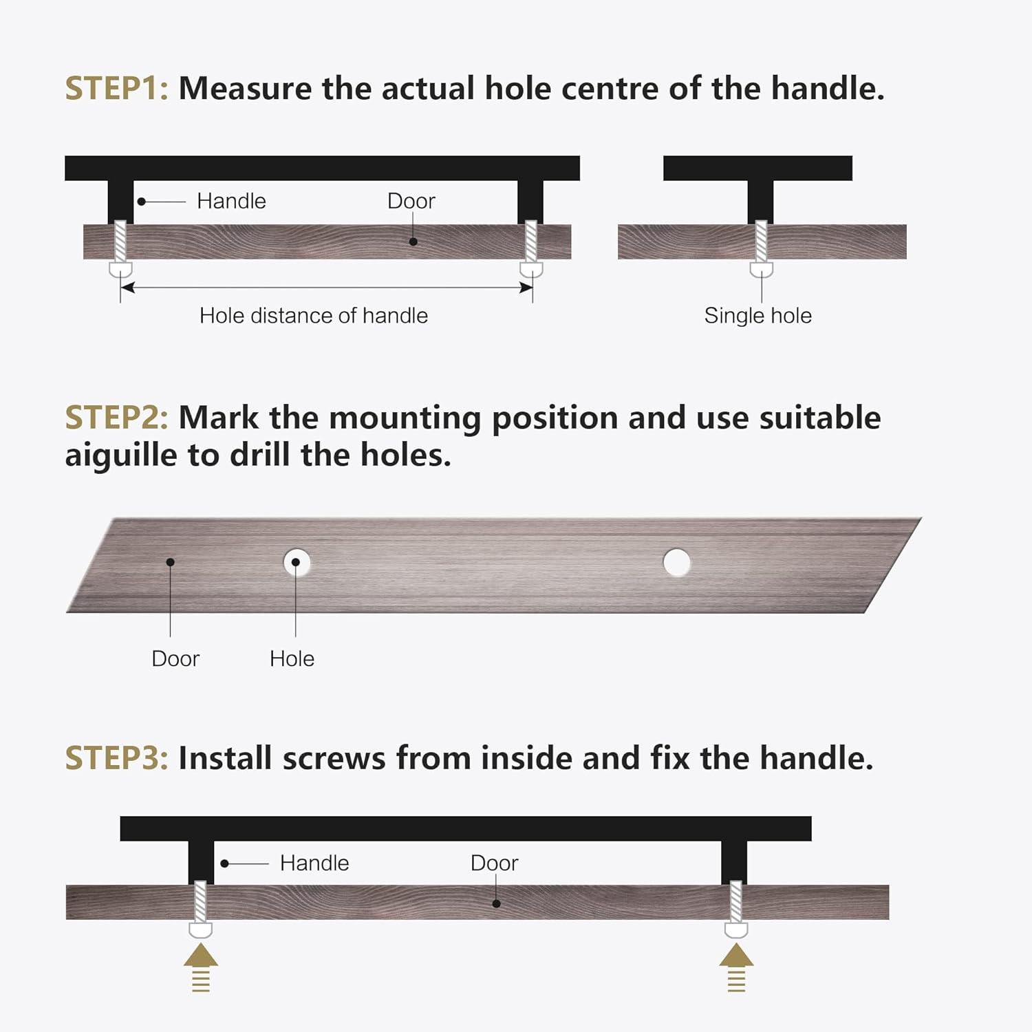 5 Pack Crystal Drawer Pulls 5 inch Hole Center, Kitchen Cabinet Pulls Handles Glass Dresser Pull, Brushed Nickel - Image 8