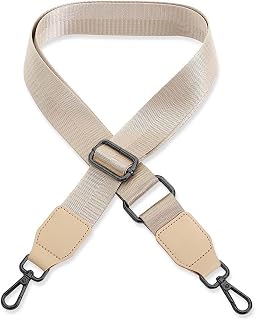 Correa para el hombro para bolso de mano o portátil, variación de color [color del metal: oro] – Longitud ajustable 89 – 142 cm – Ancho 3,8 cm – Correa de repuesto Correa para el hombro Correa Correa