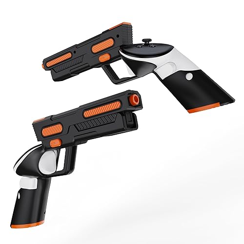 VR G-un Stock Cover for Meta Quest 3 Controllers Accessories, Hard Controller Grips for Oculus Quest 3 Controllers Enhanced FPS Games Reality