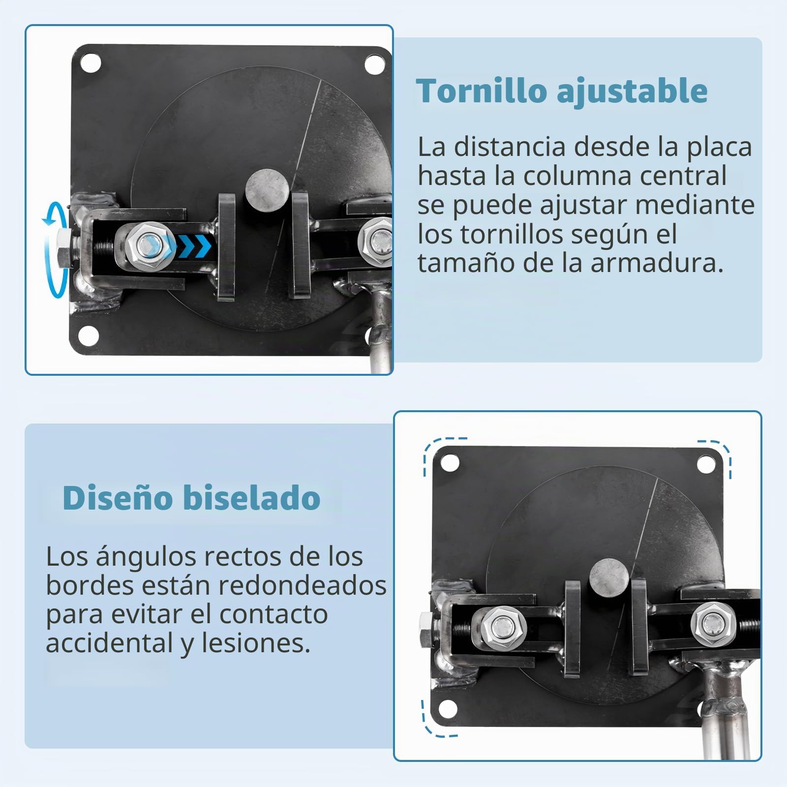 MXBAOHENG Dobladora Manual de Barra de Acero de 1-14mm Dobladora de Hierro Manual de Barras de Refuerzo Herramientas de metal para acero redondo acero de refuerzo, hierro plano y otros metales