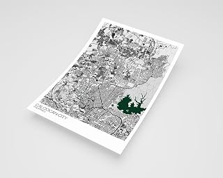 MG Global Modern Poster of Caloocan Philippines 3 | 11x17 12x18 16x24 24x36 Maximal Unframed Artwork Print | Maximalism Hometown City Wall Art for Gift | Maximalist Home Office Decor