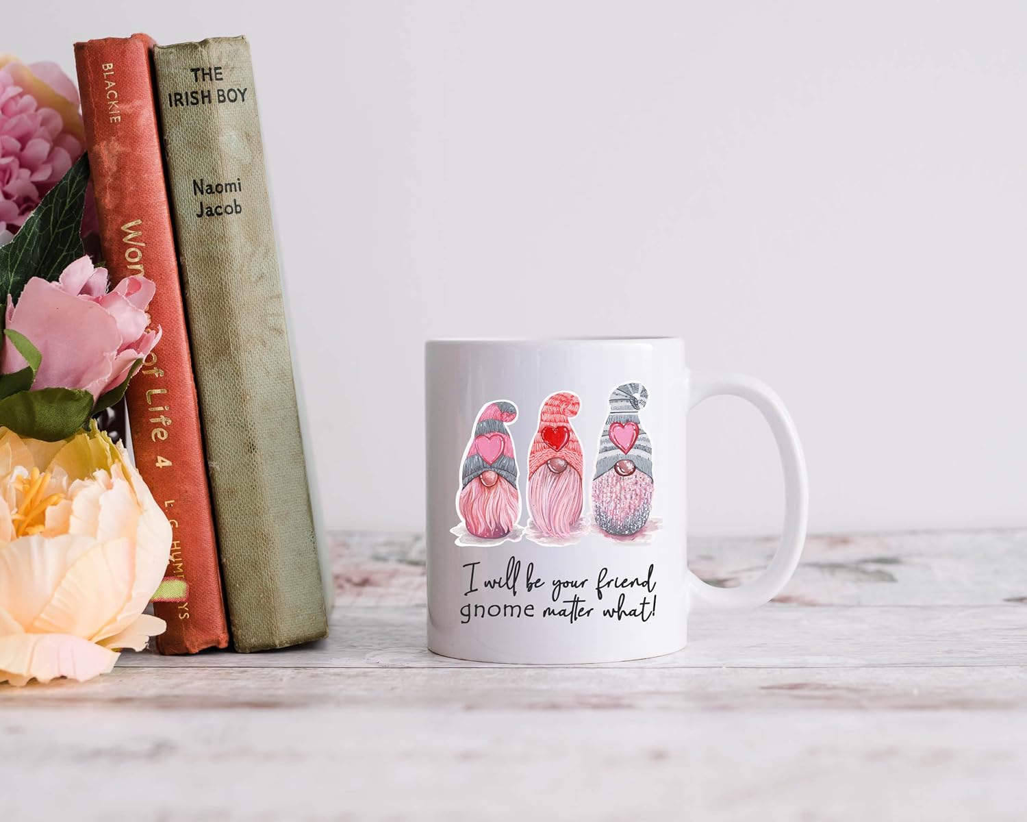 Generic Cute Gnome Coffee Mug - 11 Ounces, White, Ceramic, Modern, Sports Theme, Microwave & Dishwasher Safe, Reusable, Perfect for Home, Valentine's Day Gift - Image 6