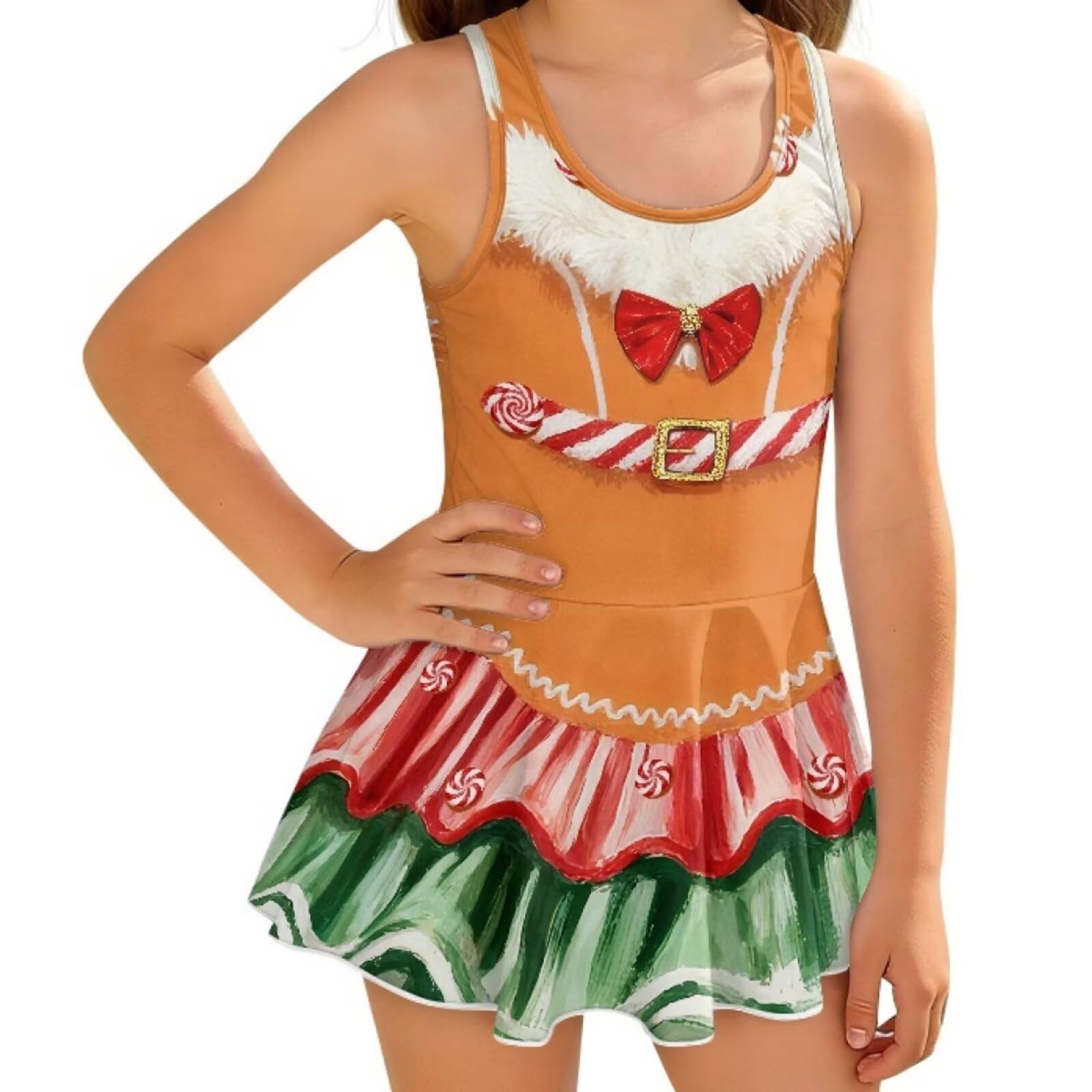 KEIAHUAN Gymnastics Leotards for Girls Sleeveless Bodysuit Dance Leotards Performance Costume