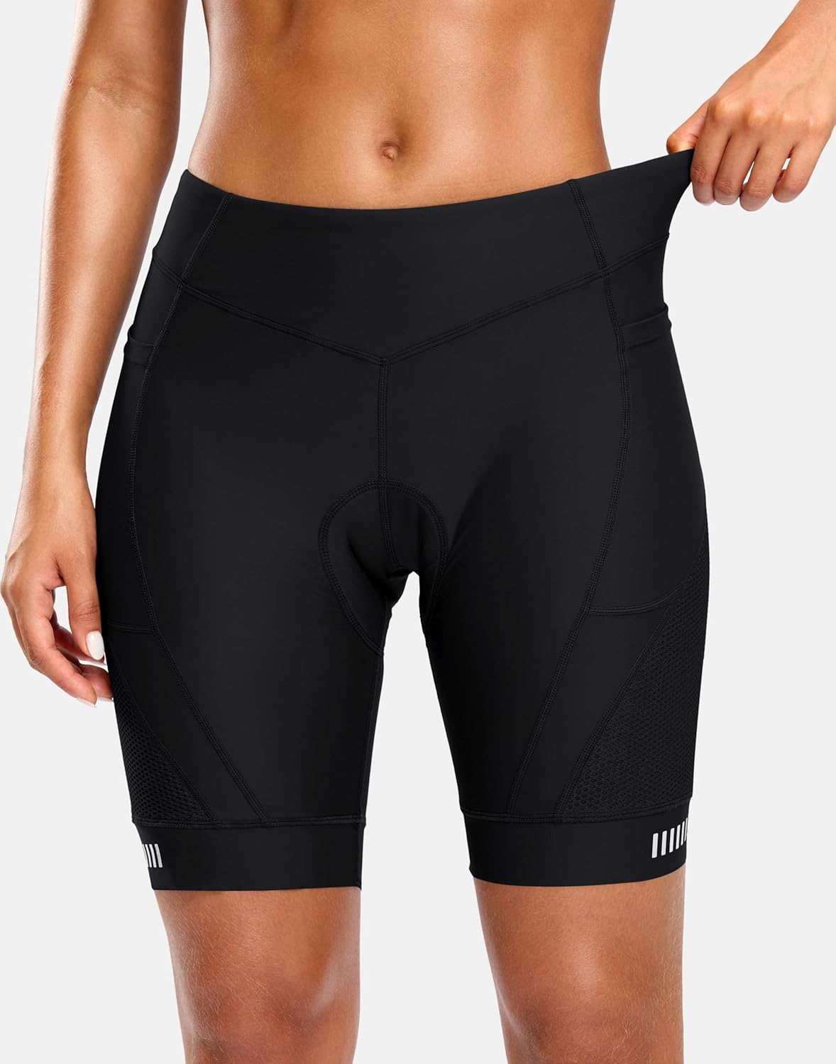 Bikewa Women's 4D Padded Bike Shorts with Zipper Pockets Gel Road Cycling Biking Biker Shorts for Bicycle Riding - Image 2