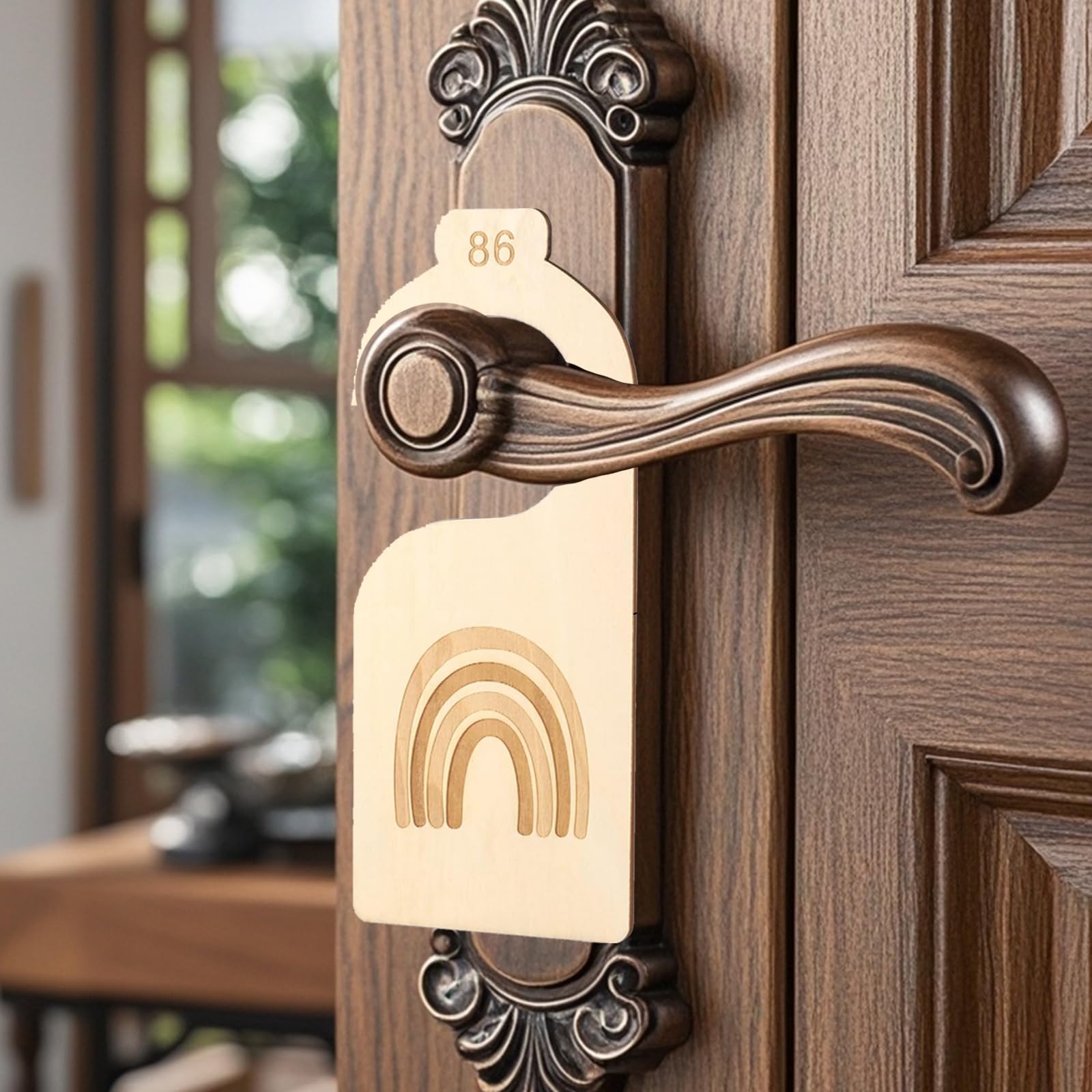 DEFGNOP 7er Set Baby Größentrenner Aus Holz - Für Kleiderschrank Von 0-24 Monaten