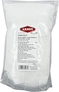 🛀 Aksoy Epsom Salt 1KG || Epsom Bath Salts || Epsom Salts for Bath Bombs, Bathing and Muscle Relaxation || Additive Free …