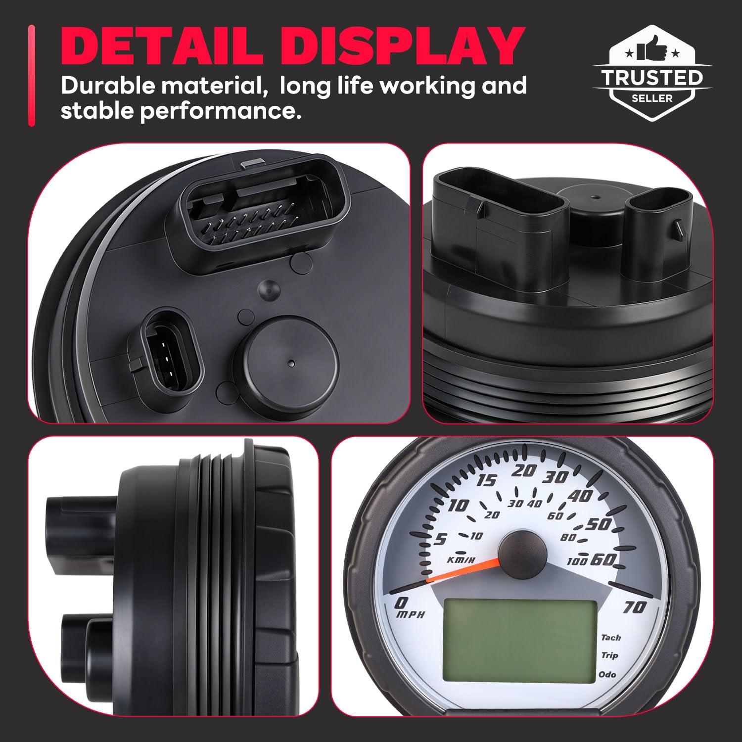 3280431 Upgraded Speedometer Cluster Assembly Compatible with Polaris Sportsman/ATP Series ATV Replace 3280482