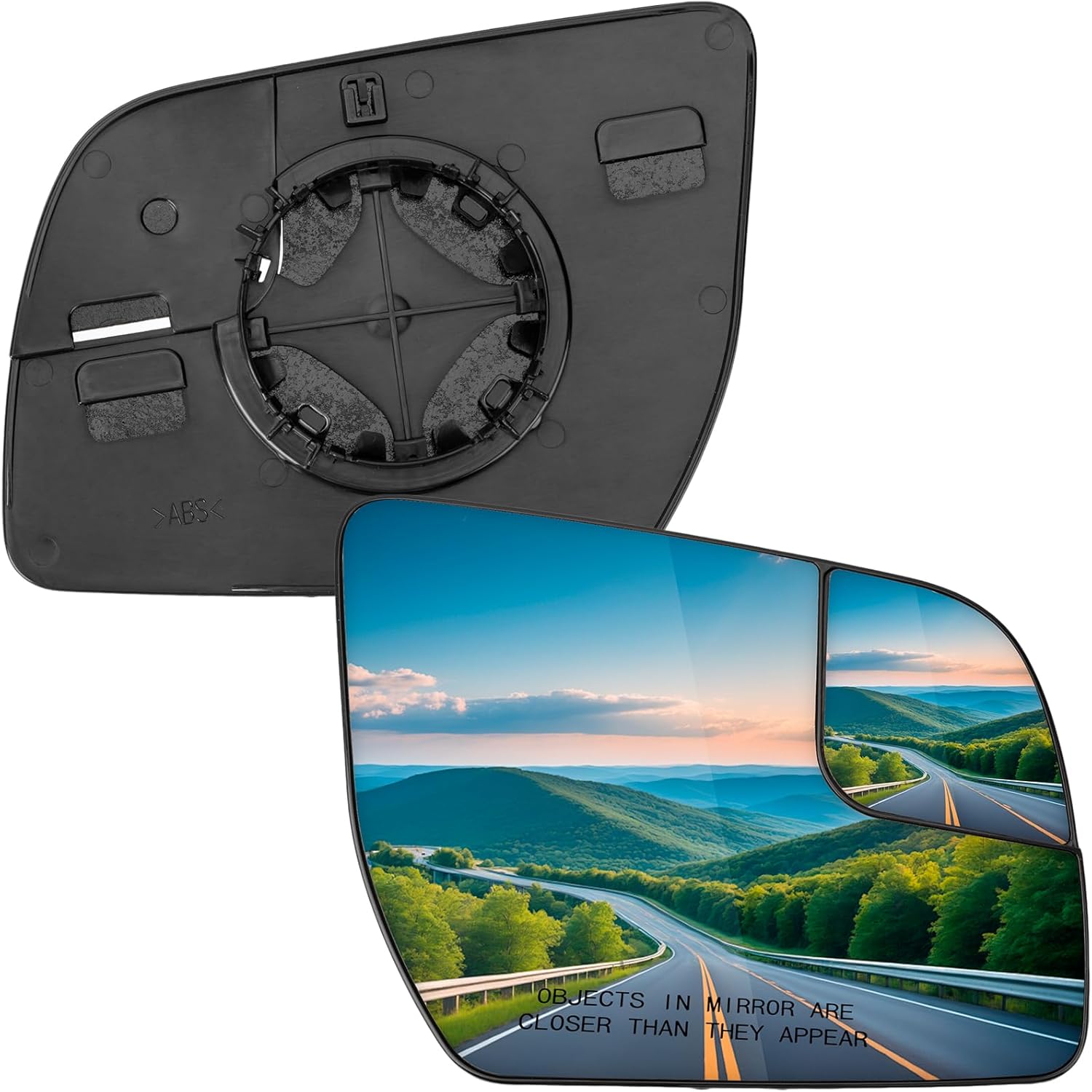 Driver Side Mirror Replacement for Ford Ranger 2012 2013 2014 2015 2016 2017 2018 2019 2020 2021 2022, Everest 2016-2022 - Left Side Mirror Glass, Rear View Mirrors Glass