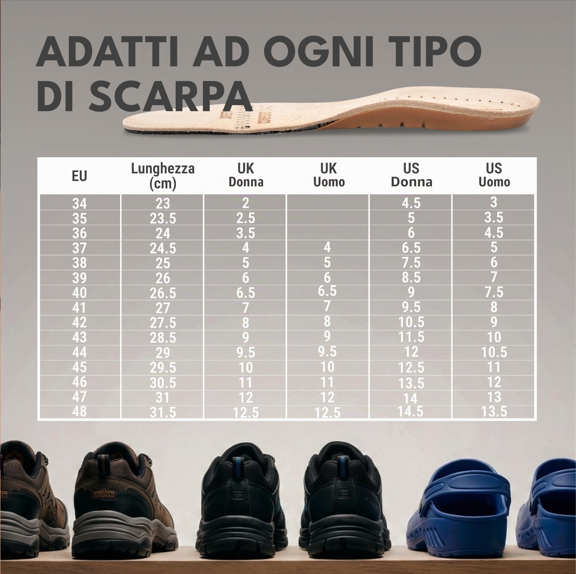 Saluber Solette Safety 401, Solette Scarpe Antinfortunistiche: Poron+ riduce l'affaticamento del piede, Carbone Attivo per Freschezza, Vero Cuoio per Comfort, con Cucitura Antistatica (44)