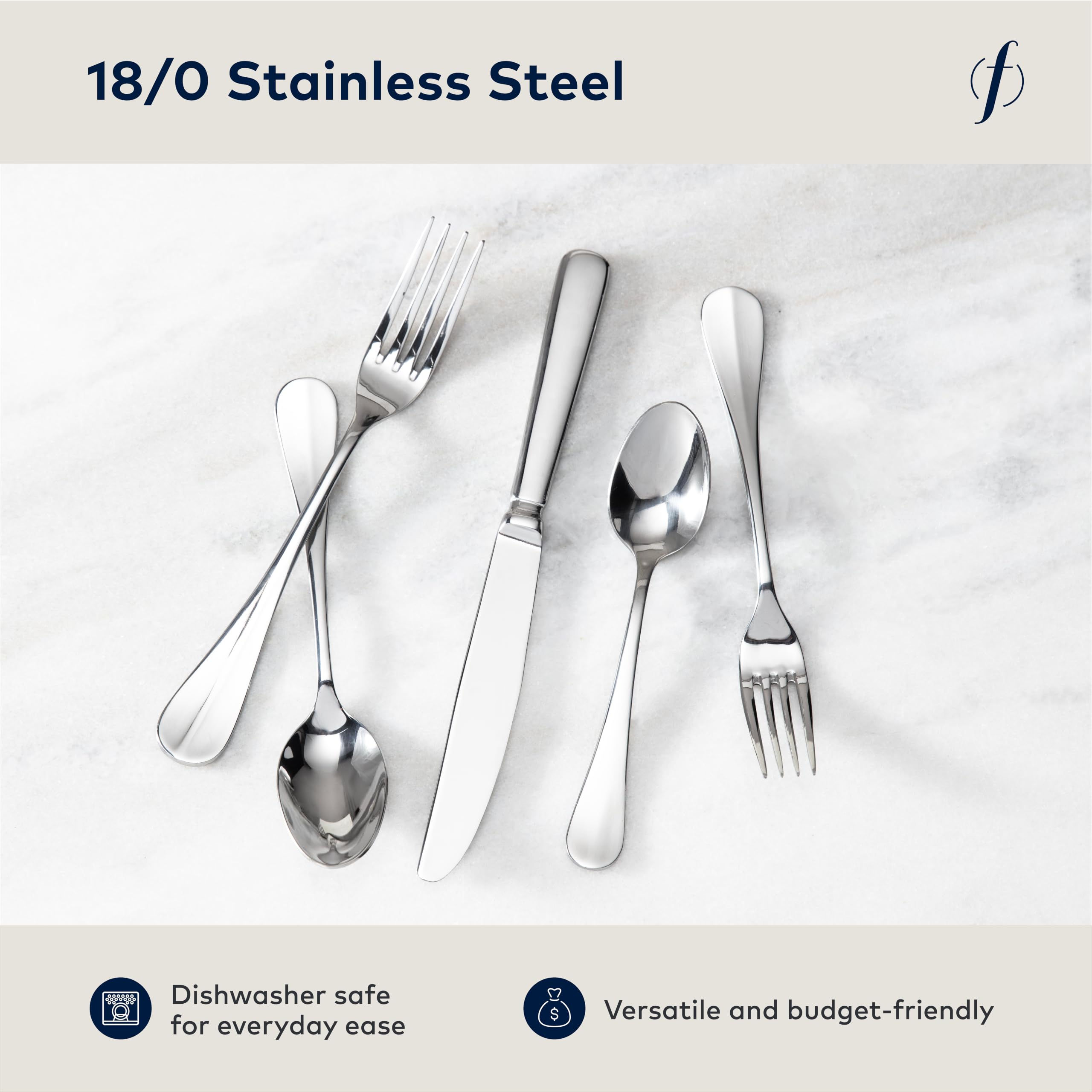 Amazon.com | Fortessa Bastille 18/0 Stainless Steel 20 Piece