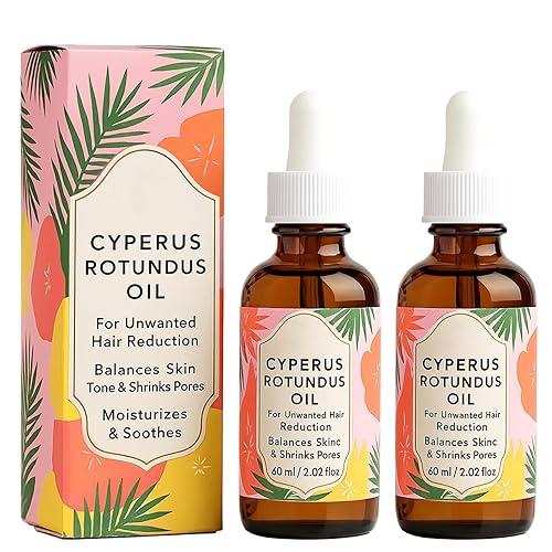 Aceite Cyperus Rotundus para depilación, fórmula orgánica prensada en frío para ayudar a reducir la apariencia de cabello no deseado, aceite