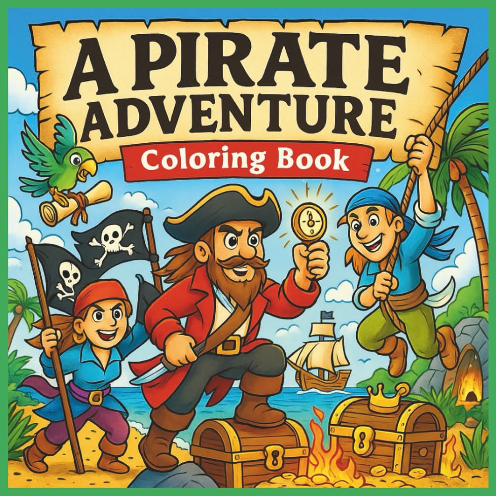 A PIRATE ADVENTURE: Coloring Book