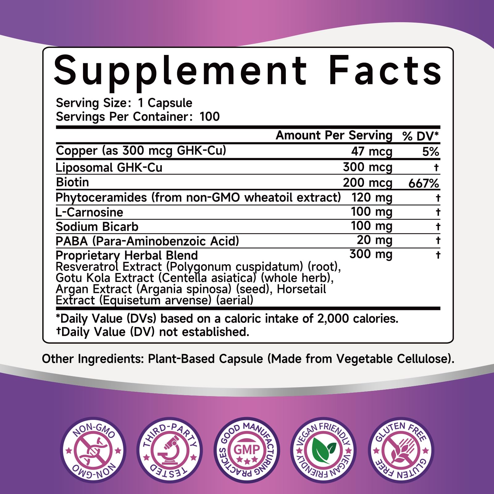 ghk ghk cu 200 mg Ewecxine 2-Pack (200 Capsules) GHK-Cu Copper Peptide Supplement, 300 mcg per Serving, Liposomal Formula, 100 Vegan Capsules – Beauty Support Matrix with Biotin, Phytoceramides & Herbal Blend : Health & Household Count:2x30ml young goose NAD, eye Product Buildup