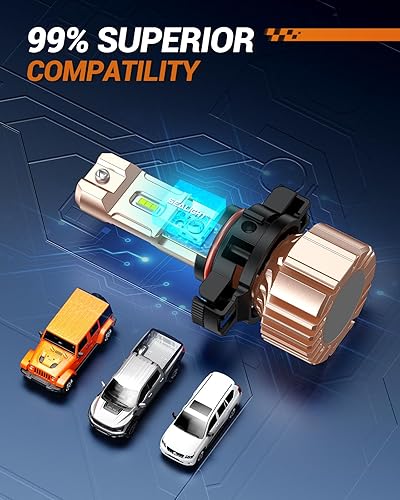 Vista 37 de SEALIGHT Bombillas LED antiniebla H11 H16 H8 o DRL, 14000 lúmenes, 6500 K, blanco frío, 600% de brillo, chips LED CSP H8 H11, luces antiniebla