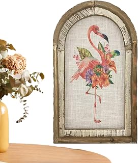Pintura de decoración de pared de flamenco, pinturas de pared de pájaros rosas,Decoraciones coloridas de flamencos - Pintura de pájaros decorativos divertidos, centros de mesa para pájaros rosa