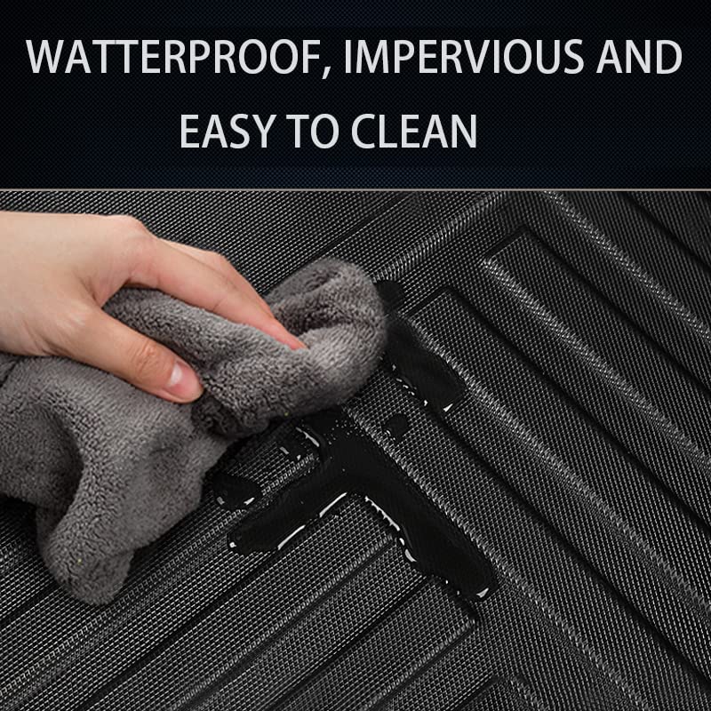 BSAITE Tapis de Coffre s’adapte pour Buick Regal 2017-2020, Housse de Coffre de Qualité Supérieure Imperméable, Antidérapant, Résistant à l'usure et Adapté aux Chiens avec Bords Surélevés