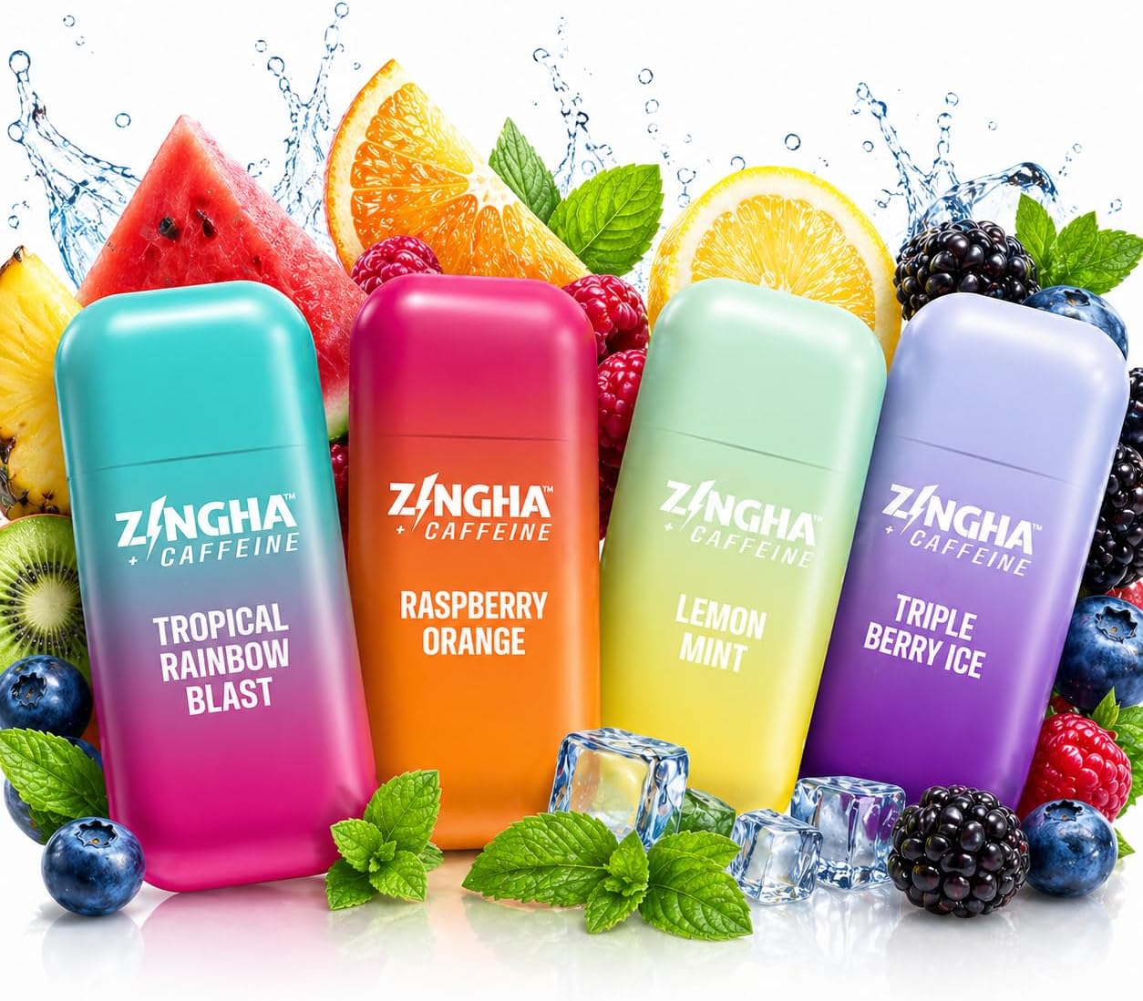 Z!NGHA Caffeinated Aromatherapy Nasal Inhaler Stick - Energy Nasal Stick with Peppermint & Eucalyptus Essential Oils - Natural Focus & Alertness Support, Sweet Surge