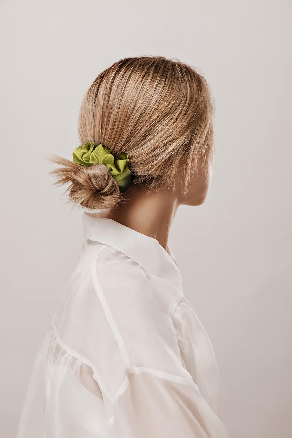 Silk Scrunchies | Premium Handcrafted 25 Momme Mulberry Silk Hair Bands | Elastics Ties Ponytail Holders and Hair Accessories (Medium Scrunchies (3), Chocolate, Ocean, Jungle)