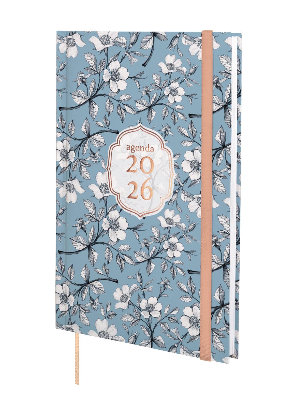 Finocam - Agenda 2026 Week to View Vertical | January - December (12 months) | Annual Agenda 2026 | Bound Hardcover Padded Berlin - Cotton - English