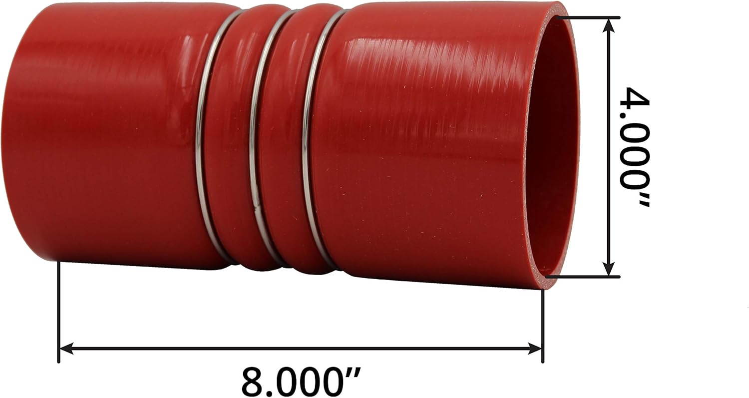 Silicone Hump Hose Charge Air Cooler 4.00" ID x 8.00" 4-ply