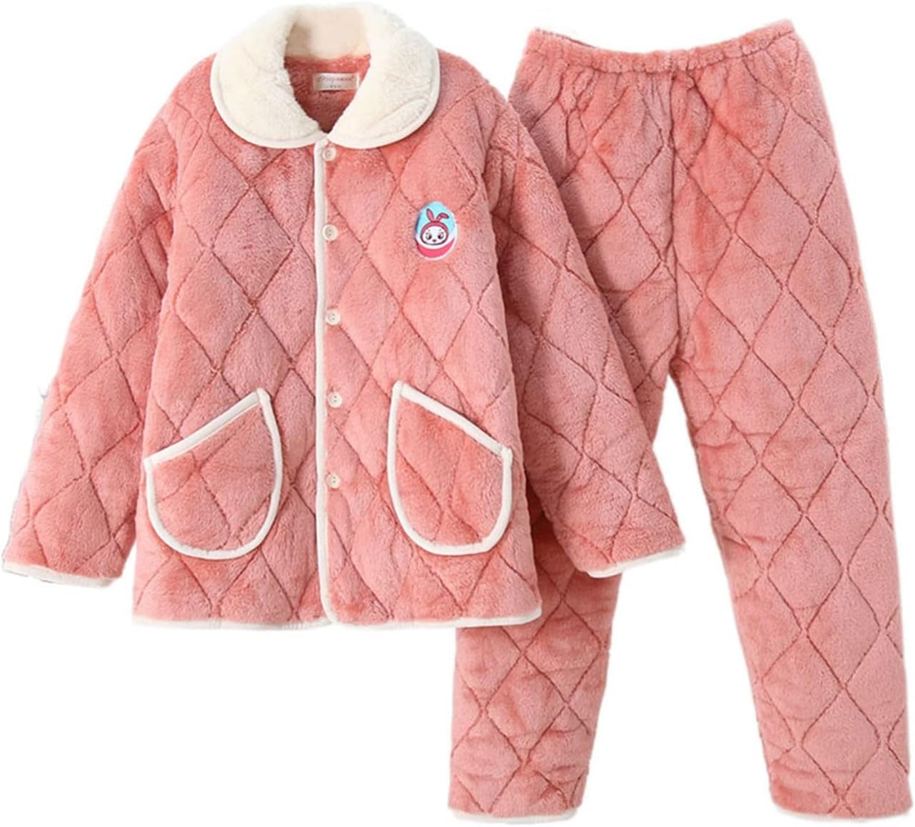 Women's Winter Pajamas Set Plush Fluffy Pajamas with