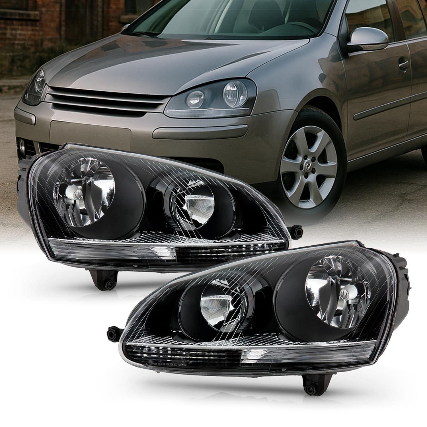 Amazon.com: AKKON - For VW Jetta/GTI/R21/Rabbit MK5 Halogen Type