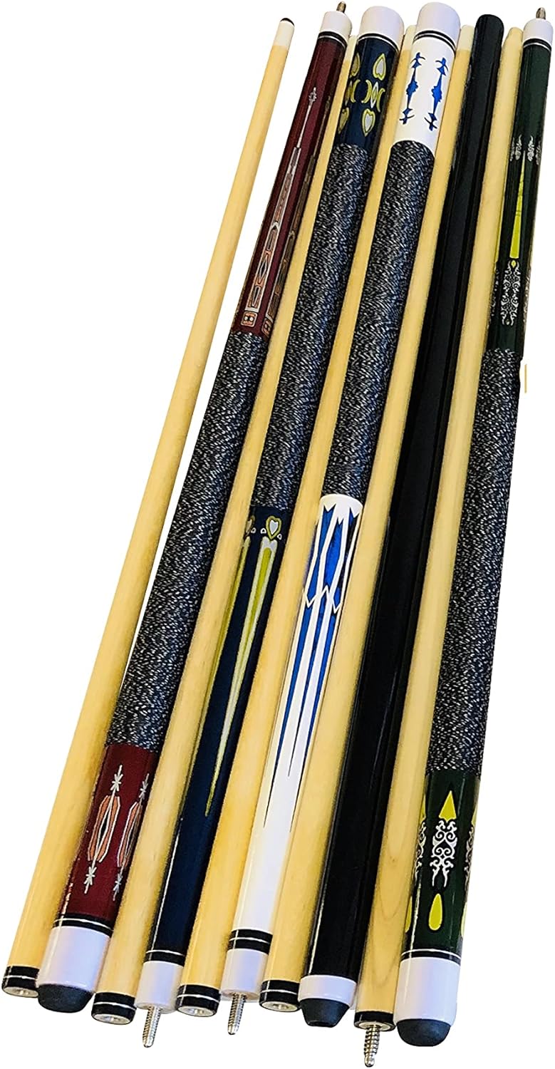 Set of 4 Pool Cues New 58" Billiard House Bar Pool Cue Sticks