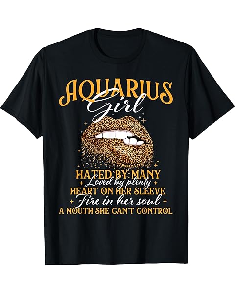 Aquarius Girl - Horoscope Birthday Zodiac Sign Astrology T-Shirt