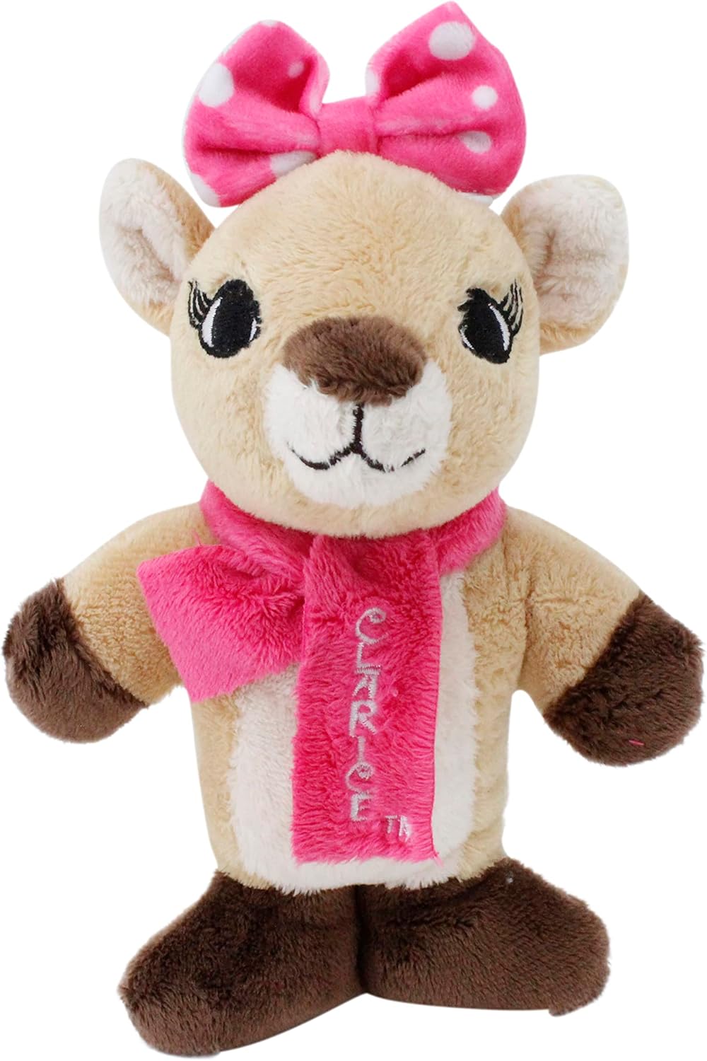 DanDee Rudolph The Red-Nosed Reindeer | 4-Piece Ball, Rope, and Two Squeaker Toy Bundle | Officially Licensed Holiday Pet Gift Sets |Clarice, Pink