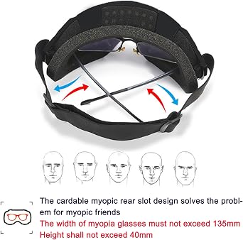 Bike Motorcycle Goggles for Riding, Dirt, Ski, ATV, Racing - Motocross Helmet Windproof Glasses for Adults