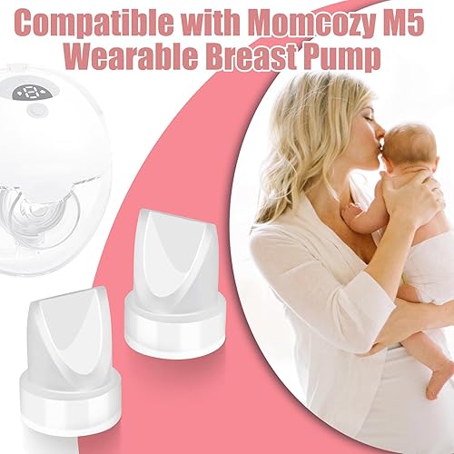 Miniatura 2 de Juome Válvulas de pico de pato compatibles con el extractor de leche portátil Momcozy M5, piezas de repuesto compatibles con Momcozy M5, 2 piezas