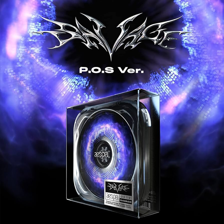 AESPA 1ST MINI ALBUM - SAVAGE [ P.O.S Ver. ] Case + CD-R + Cover +