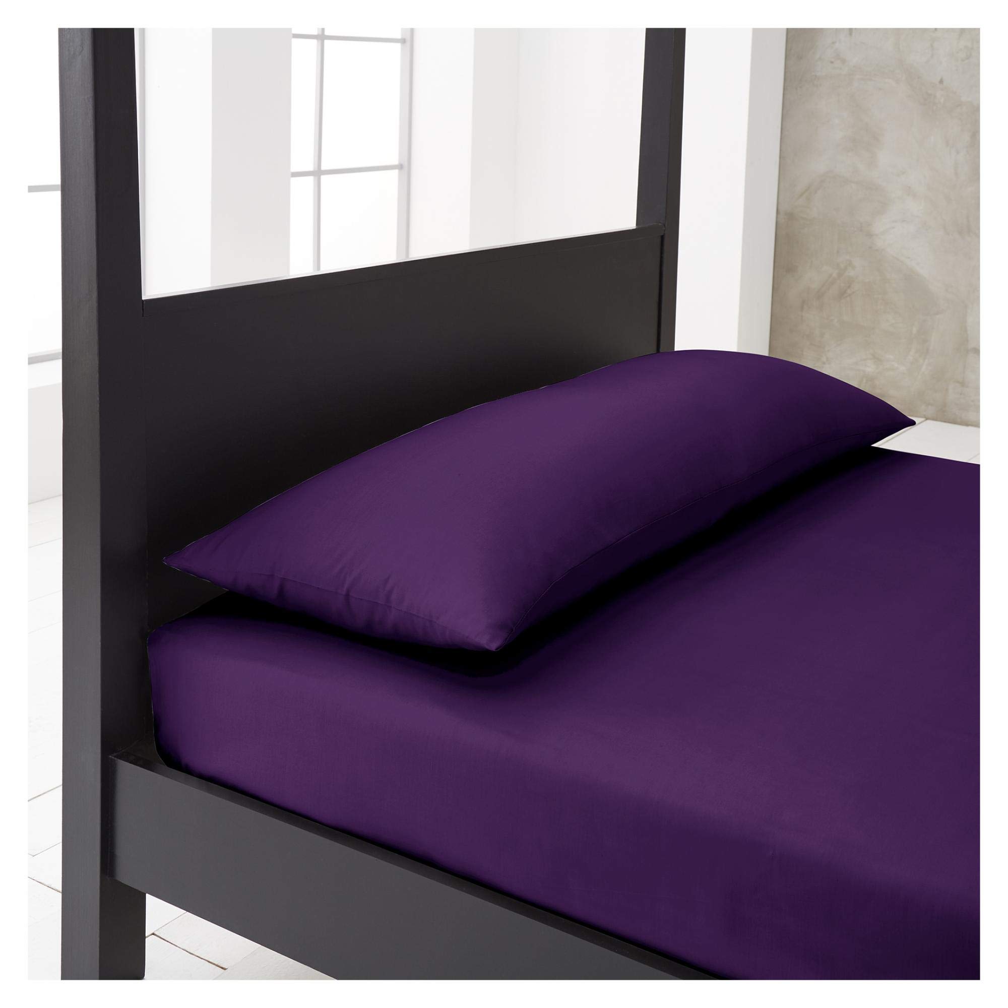 Gc Gaveno Cavailia Berry Luxury Housewife Pillowcases 2 Pack, Non Iron Plain Dyed Pillow Cover, Polycotton Pillow Cases, 74X48 Cm