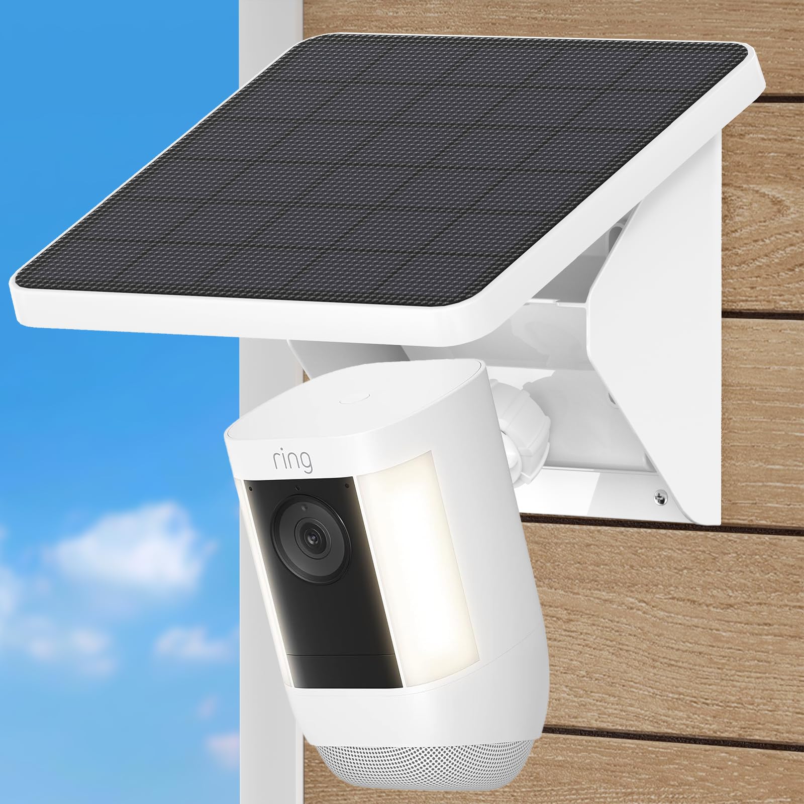 Support de charge pour panneau solaire Ring Outdoor Cam et Stick Up Cam avec câble étanche