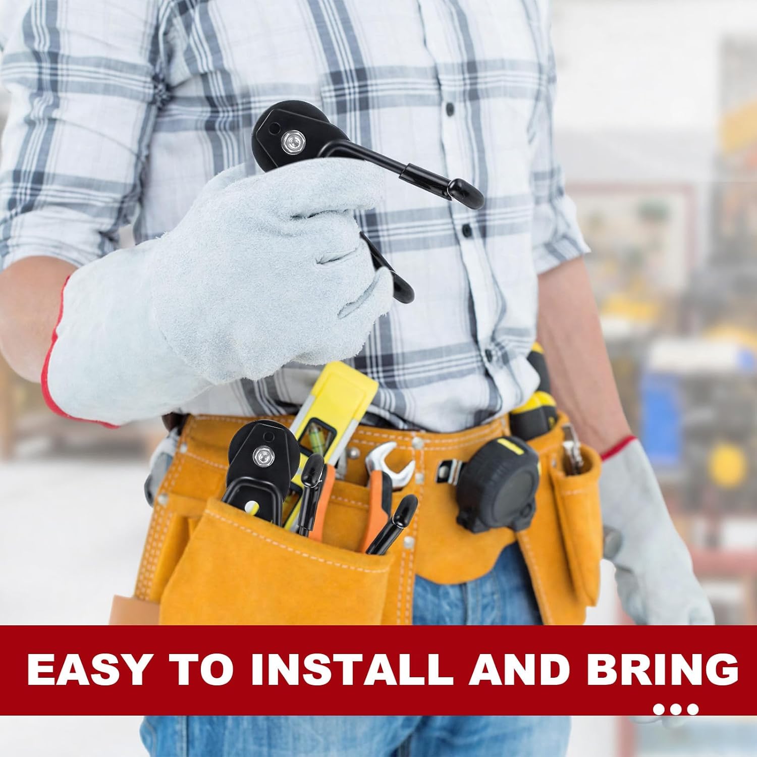 Landhoow 30 Pcs Large Magnetic Hooks Heavy Duty Garage Magnet Hooks Strong Storage Utility Magnetic Hangers with Anti Slip Rubber Coating for Indoor and Outdoor Hanging (Black)