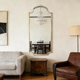 Gold Vintage Arched Mirror, 47